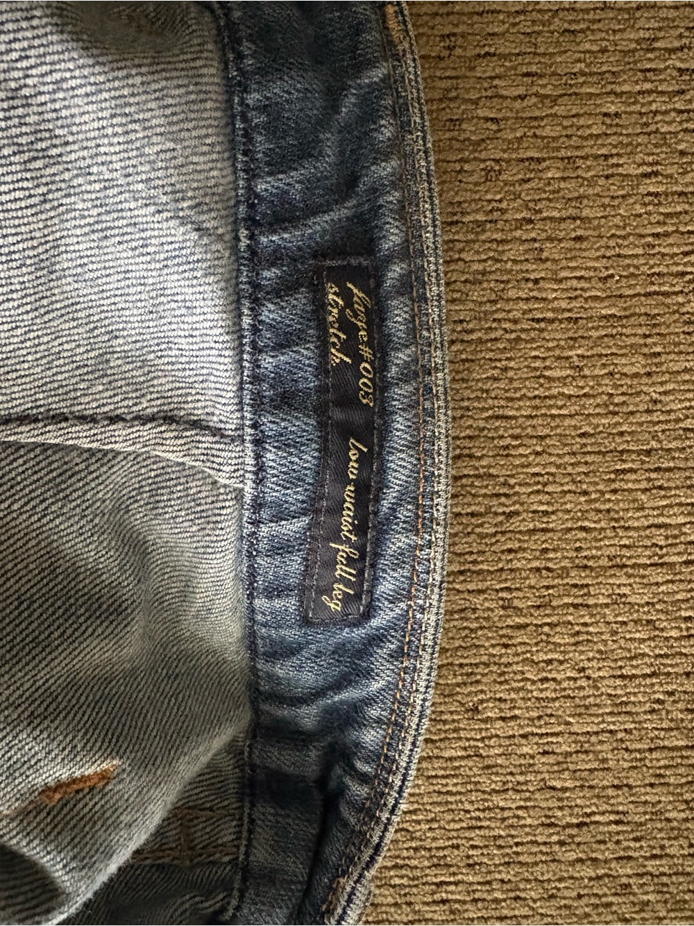 Citizen Wide-Leg Flare Jeans in Light and Dark Blue Ombre - Picture 4 of 7